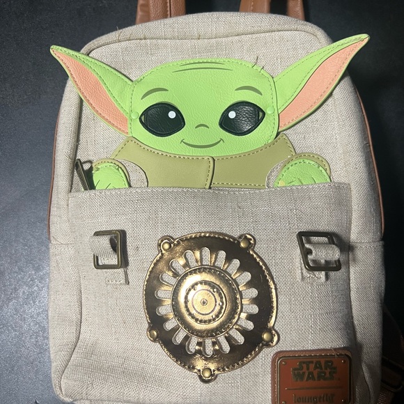 Star Wars Baby Yoda Grogu The Mandalorian Loungefly Mini Backpack Disney - Picture 10 of 11